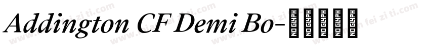 Addington CF Demi Bo字体转换